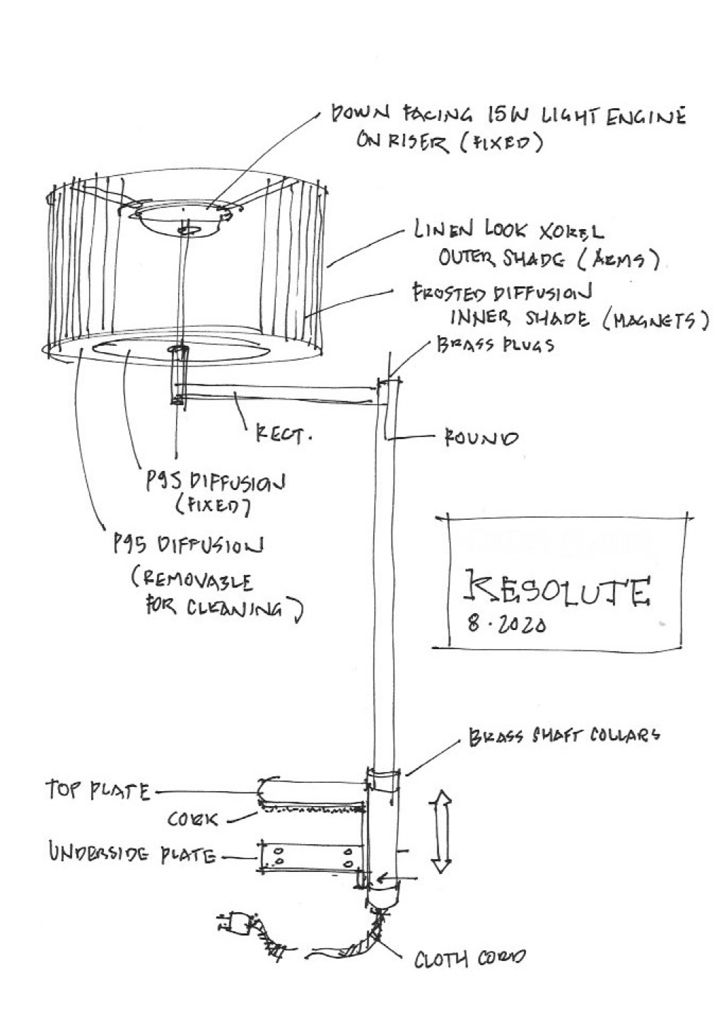 Movable Table Light Resolute Online